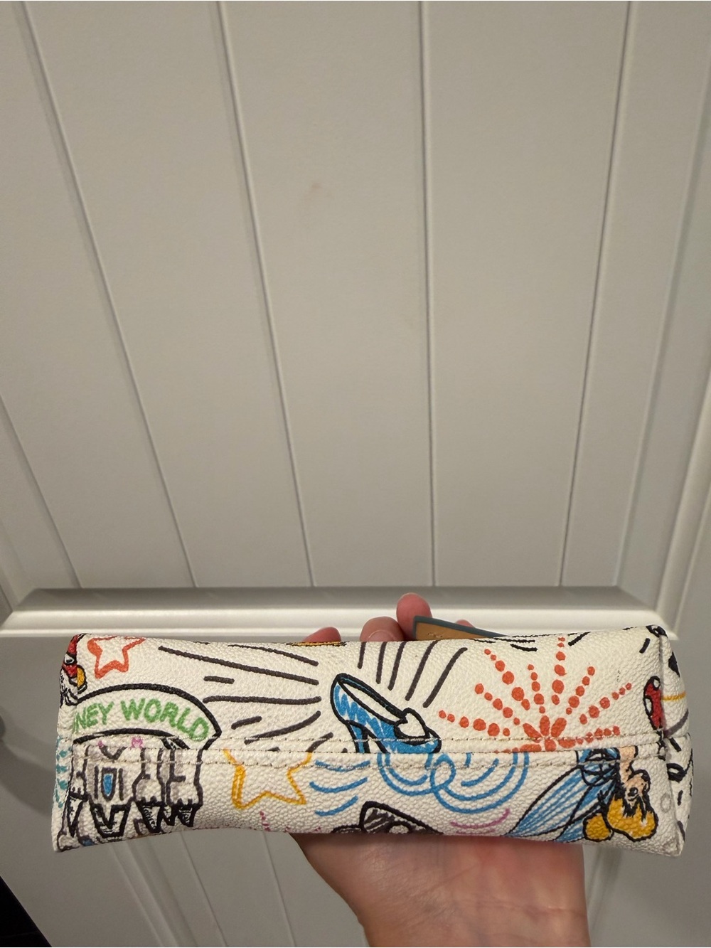 Dooney & Bourke White Disney Parks Zip Pouch with Multicolor Accents - Picture 4 of 6